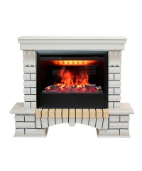 Каминокомплект Кантри 3Д (портал RealFlame Country 26 WT + очаг 3D Helios 26)