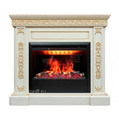 Каминокомплект Екатерина 3Д (портал RealFlame Ekaterina 26 WT + 3D очаг Novara 26 / Helios 26)
