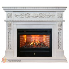 Каминокомплект Эстелла 3Д Новара (портал RealFlame Estella 26 WT + очаг 3D Novara 26)