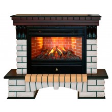 Каминокомплект Кантри 3Д Новара (портал RealFlame Country 26 AO + очаг 3D Novara 26)