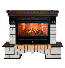 Каминокомплект Кантри 3Д Новара (портал RealFlame Country 26 AO + очаг 3D Novara 26)