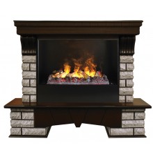 Каминокомплект Кантри Рок 630 (портал RealFlame Country Rock AO + очаг 3D Cassette 630)