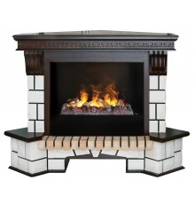 Угловой каминокомплект Стоун 630 (портал Stone Corner AO + очаг 3D Cassette 630)
