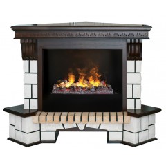 Угловой каминокомплект Стоун 630 (портал Stone Corner AO + очаг 3D Cassette 630)