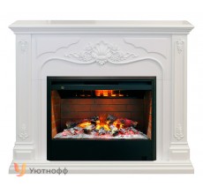 Каминокомплект Виктория 3Д Гелиос 26 (портал RealFlame Victoria WT + очаг 3D Helios 26)