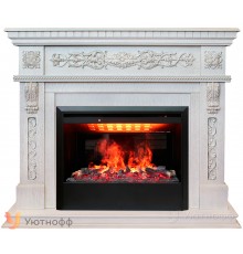 Каминокомплект Эстелла 3Д Гелиос 26 (портал RealFlame Estella 26 WT + очаг 3D Helios 26)