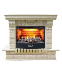 Каминокомплект Грация 3Д (портал RealFlame Gracia 24 / 25.5 WT + очаг 3D Firestar 25.5)