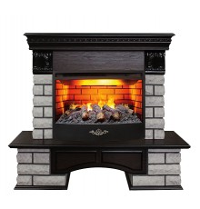 Каминокомплект Кантри Люкс Рок 3Д (портал Country Lux Rock 25.5 AO + очаг 3D Firestar 25.5)