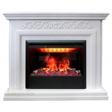 Каминокомплект Летиция 3Д (портал RealFlame Leticia 26 WT + очаг 3D Helios 26)