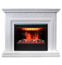 Каминокомплект Летиция 3Д (портал RealFlame Leticia 26 WT + очаг 3D Helios 26)