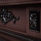 Электрокамин Лилиан темный орех с очагом 3Д Олимпик