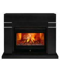 Каминокомплект Линделс 3Д черный (портал Lindelse 26 BLM-P918 + очаг 3D Novara 26)