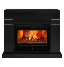 Каминокомплект Линделс 3Д черный (портал Lindelse 26 BLM-P918 + очаг 3D Novara 26)