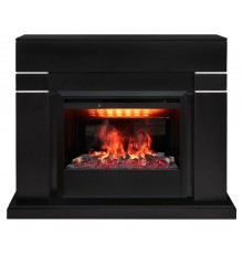 Каминокомплект Линделс 3Д черный (портал Lindelse 26 BLM-P918 + очаг 3D Helios 26)