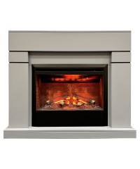 Каминокомплект Линделс 3Д серый (портал Lindelse 26 GR-P715 + очаг 3D Helios 26)