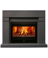 Каминокомплект Линделс 3Д серый (портал Lindelse 26 GR-P718 + очаг 3D Helios 26)