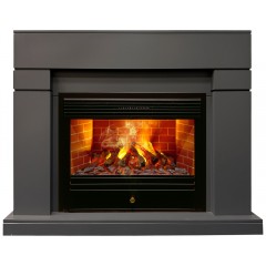 Каминокомплект Линделс 3Д серый (портал Lindelse 26 GR-P718 + очаг 3D Helios 26)
