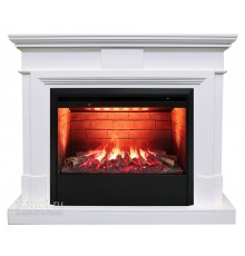 Каминокомплект Марко 3Д (портал RealFlame Marco WT + 3D очаг Novara / Helios 26)