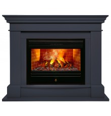 Каминокомплект Онтарио 3Д графит (портал Ontario 26 GR-P718 + очаг 3D Novara 26)