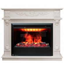 Каминокомплект Филадельфия 3Д (портал RealFlame Philadelphia 26 WT + очаг 3D Helios 26)