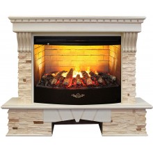 Каминокомплект Соренто 3Д (портал RealFlame Sorento 33 WT + очаг 3D Firestar 33)