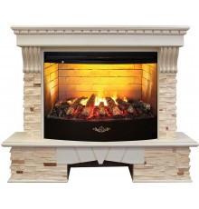 Каминокомплект Соренто 3Д (портал RealFlame Sorento 33 WT + очаг 3D Firestar 33)