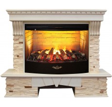 Каминокомплект Соренто 3Д (портал RealFlame Sorento 33 WT + очаг 3D Firestar 33)