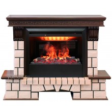 Каминокомплект Стоун 26 3Д (портал Stone 26 AO + очаг 3D Helios 26)