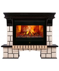 Каминокомплект Стоун 26 (портал Stone R 26 AO + очаг 3D Novara 26)