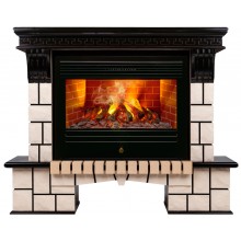 Каминокомплект Стоун 26 (портал Stone R 26 AO + очаг 3D Novara 26)