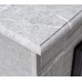 Электрокамин Андреа мрамор серый с классическим очагом на выбор