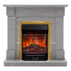 Каминокомплект Андреа СТД (портал Andrea STD/EUG GR-F714 + очаг Fobos / Majestic)
