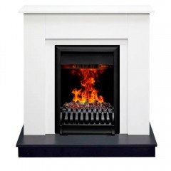 Каминокомплект Асти 3Д белый (портал Asti + очаг 3D Oregan)