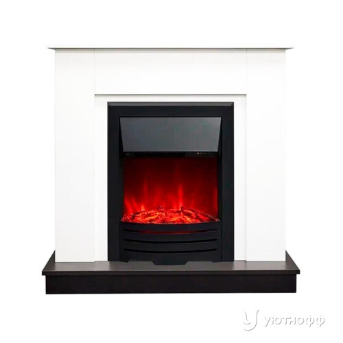 Электрокамин Асти СТД белый с очагом Оскар на выбор