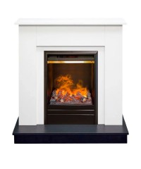 Каминокомплект Асти 3Д белый (портал Asti + очаг 3D Olympic)