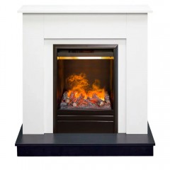 Каминокомплект Асти 3Д белый (портал Asti + очаг 3D Olympic)