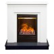 Электрокамин Асти белый с очагом 3Д Олимпик