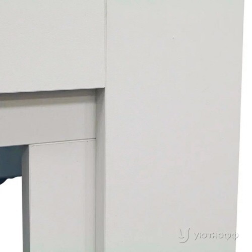 Электрокамин Асти СТД белый с очагом Юджин