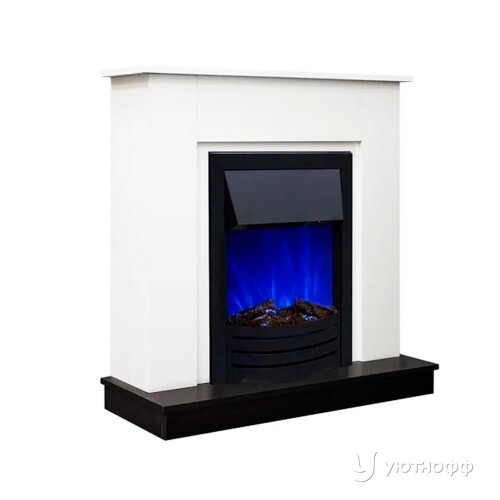 Электрокамин Асти СТД белый с очагом Оскар на выбор