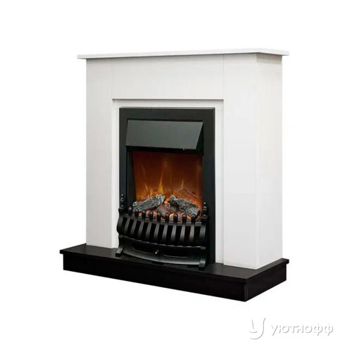 Электрокамин Асти СТД белый с очагом на Фобос на выбор