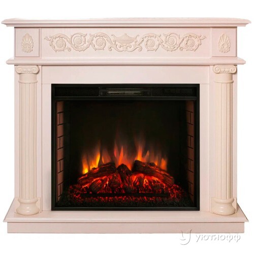 Электрокамин Аттика 26 с очагом Aquamarine 26