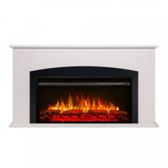Каминокомплект Канберра 36 белый (портал Canberra WT-F611 + очаг Premier 36)