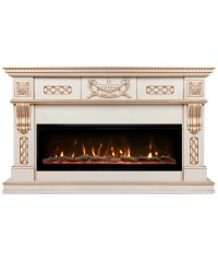 Каминокомплект Корсика 42 белый дуб (портал Corsica WT-619G + очаг Safita 42)