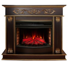 Каминокомплект Милано 25 темный орех (портал RealFlame Milano 25 DN + очаг Firefield 25 S IR)