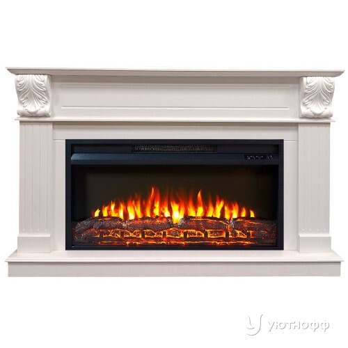 Электрокамин Глория дуб беловежский с очагом Flash 36