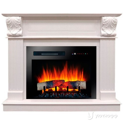 Электрокамин Глория дуб беловежский с очагом Мираж