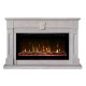 Электрокамин Келли белый камень с очагом Safita 36