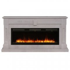 Каминокомплект Келли 50 белый камень (портал Kellie WT-F715  + очаг Emerald 50)