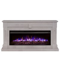 Каминокомплект Келли 50 белый камень (портал Kellie WT-F715 + очаг Premier 50)
