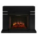Электрокамин Линделс черный с очагом Эпсилон 26 c инфракрасным обогревом